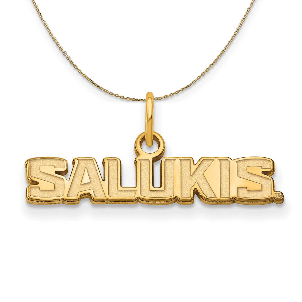 14k Yellow Gold Southern Illinois U. X-Small Necklace, Item N21369 by The Black Bow Jewelry Co.