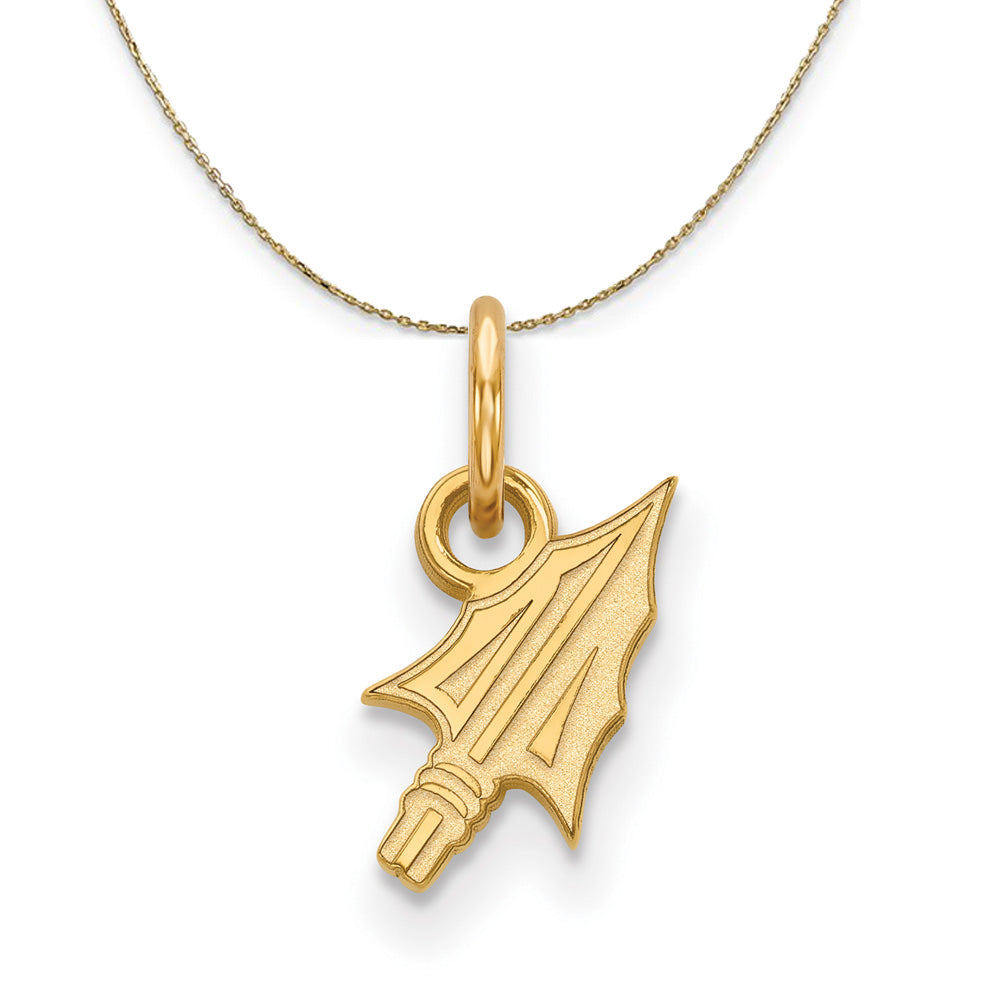 14k Yellow Gold Florida State X-Small Necklace, Item N21401 by The Black Bow Jewelry Co.