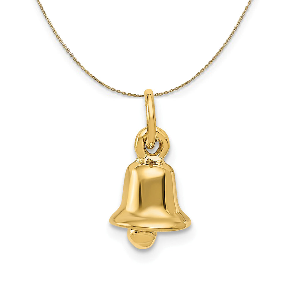 14k Yellow Gold Wedding Bell Necklace, Item N23832 by The Black Bow Jewelry Co.