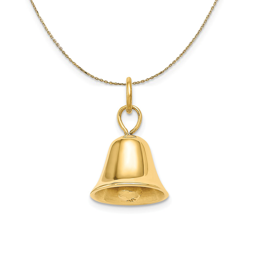 14k Yellow Gold Wedding Bell Necklace, Item N23833 by The Black Bow Jewelry Co.