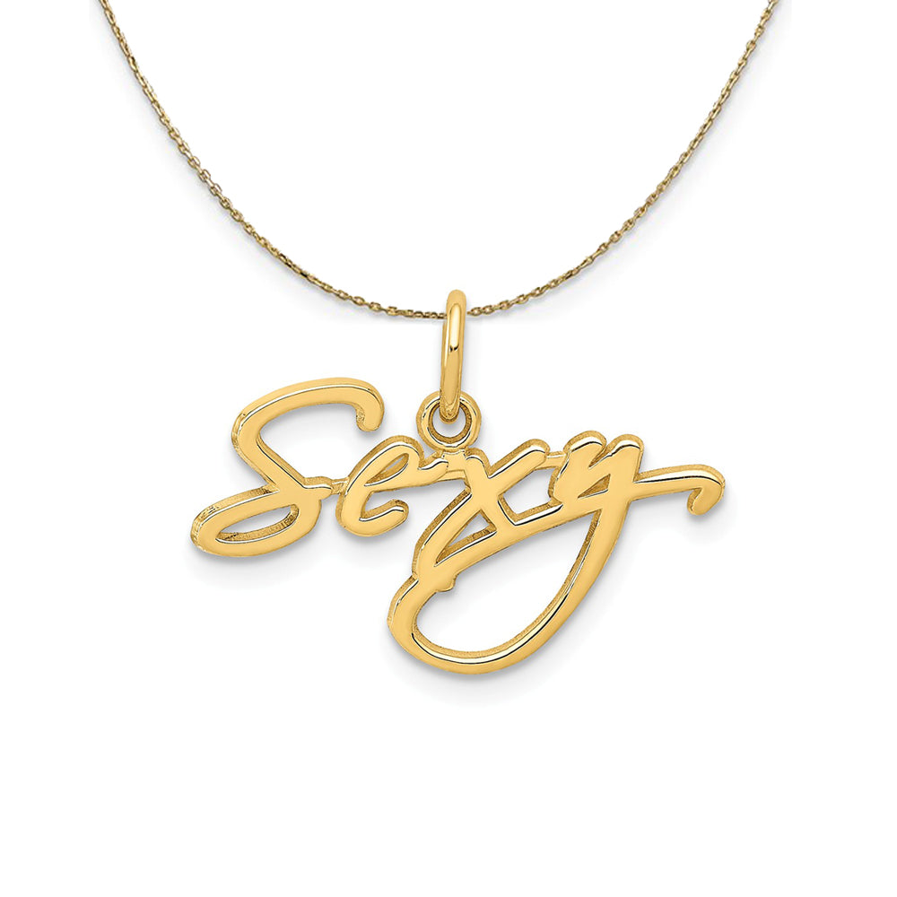 14k Yellow Gold Polished Beauty Necklace, Item N24115 by The Black Bow Jewelry Co.