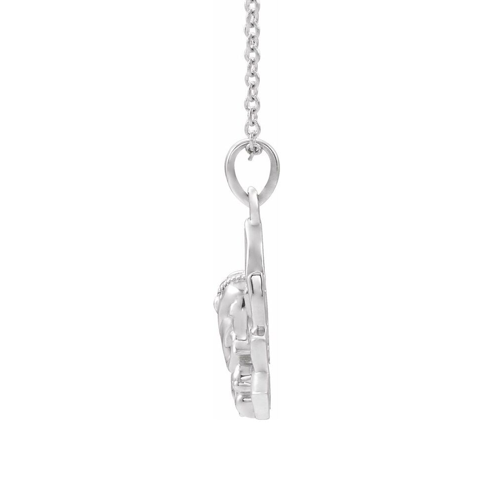 Alternate view of the Sterling Silver Ganesha Necklace, 16-18 Inch by The Black Bow Jewelry Co.