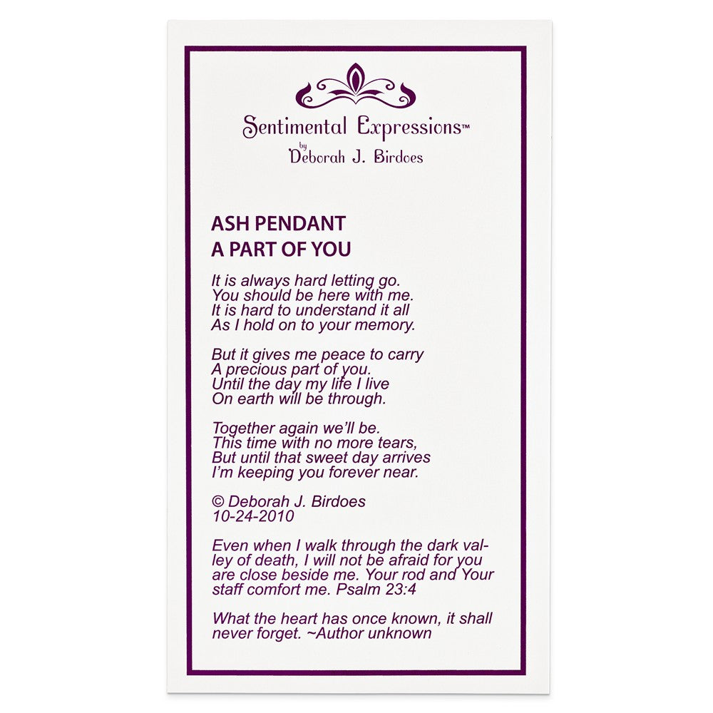 Alternate view of the Rhodium Plated Sterling Silver Cylinder Ash Holder Necklace, 18 Inch by The Black Bow Jewelry Co.