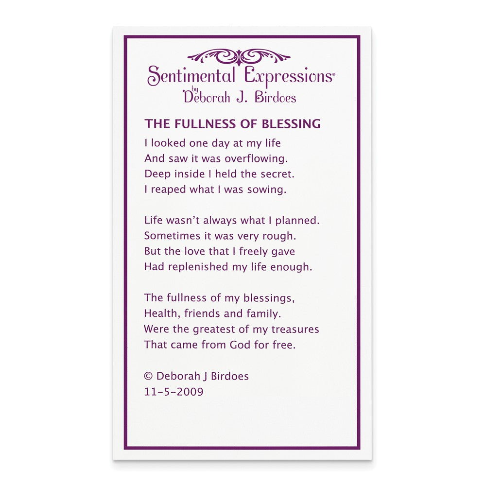 Alternate view of the Rhodium Plated Sterling Silver & CZ Full of Blessings Necklace, 18 In. by The Black Bow Jewelry Co.