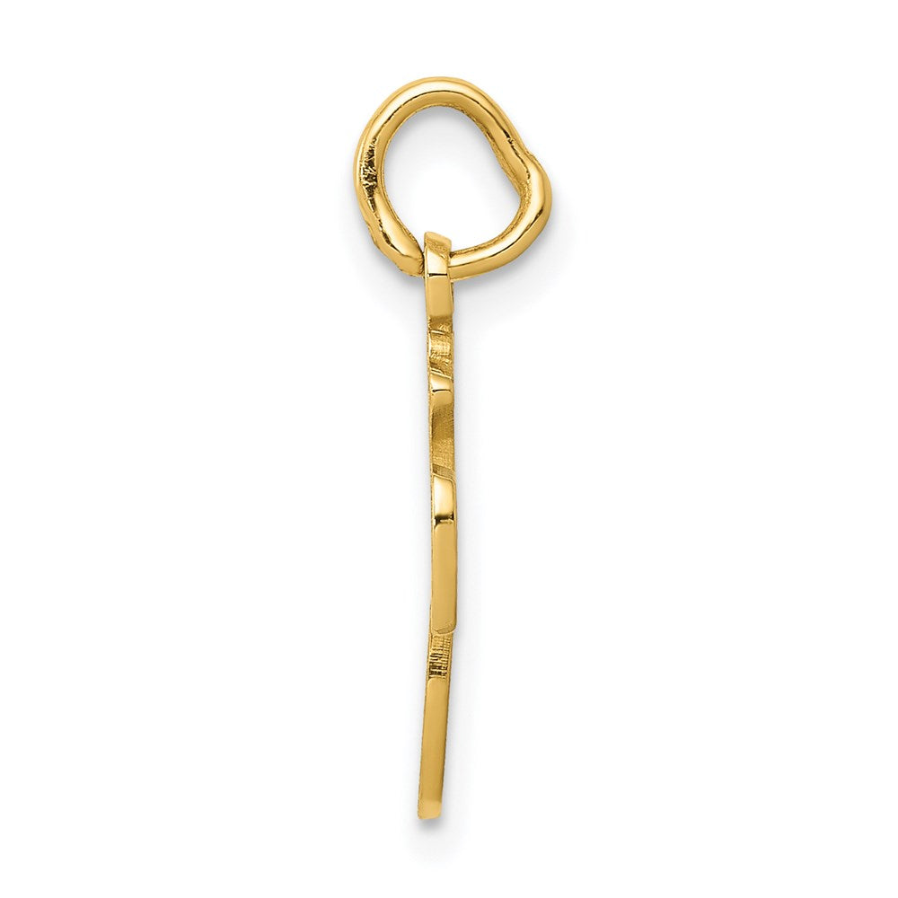 Alternate view of the 14k Yellow Gold Money Bag Charm by The Black Bow Jewelry Co.