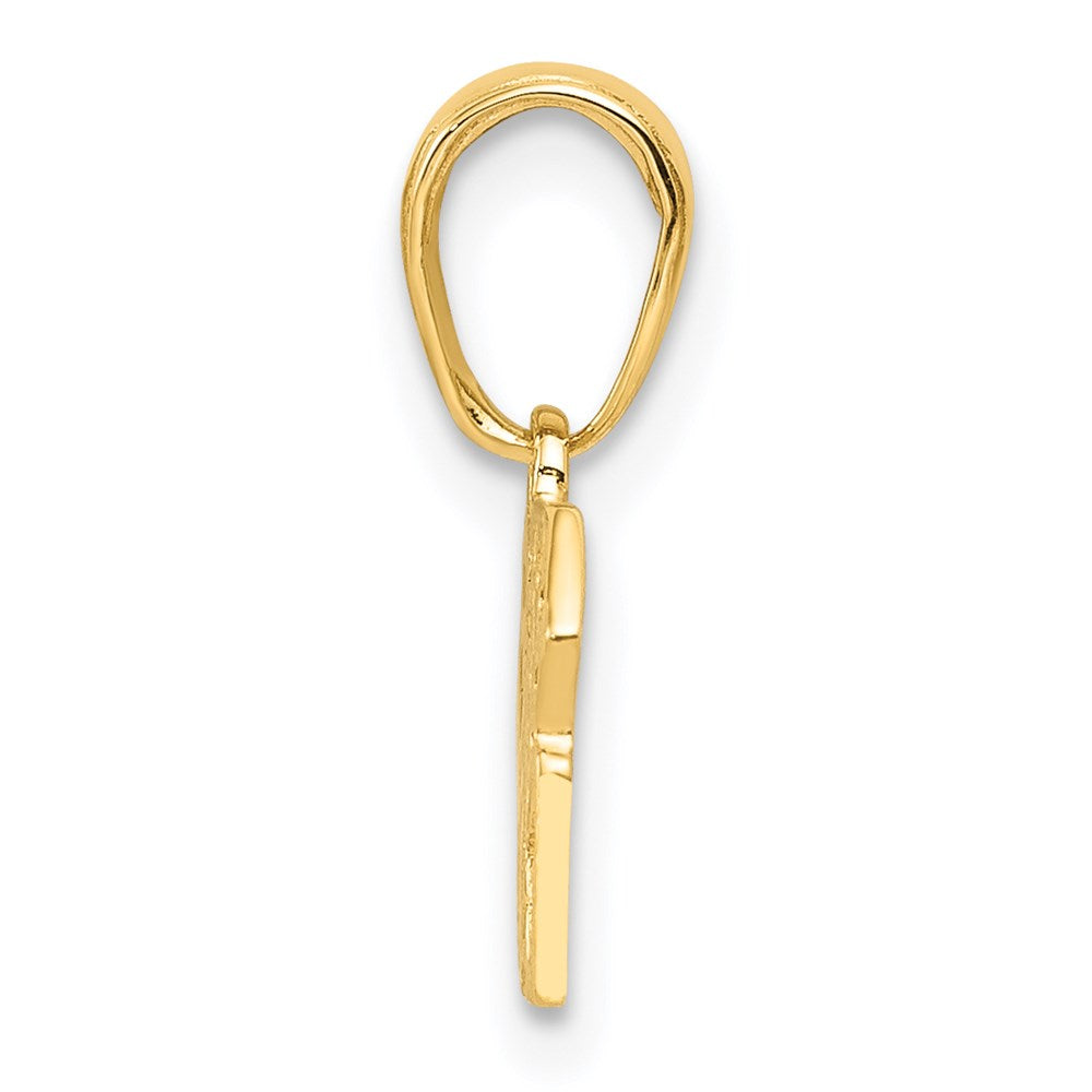 Alternate view of the 14k Yellow Gold Las Vegas Dice Pendant by The Black Bow Jewelry Co.