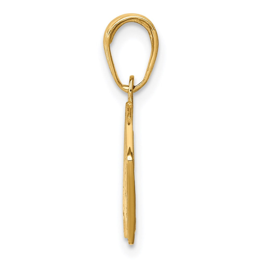 Alternate view of the 14k Yellow Gold Four of a Kind Aces Playing Cards Pendant by The Black Bow Jewelry Co.