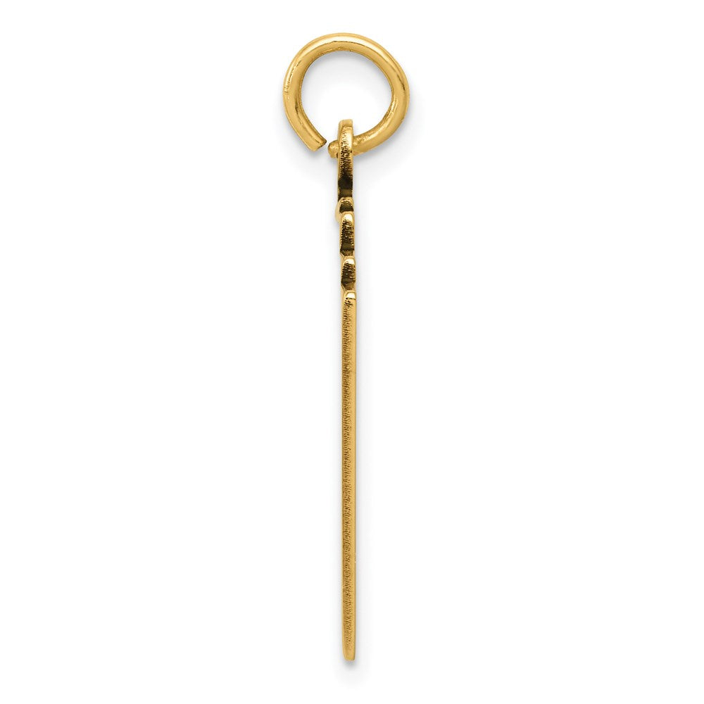 Alternate view of the 14k Yellow Gold and Enamel Royal Flush Playing Cards Charm by The Black Bow Jewelry Co.