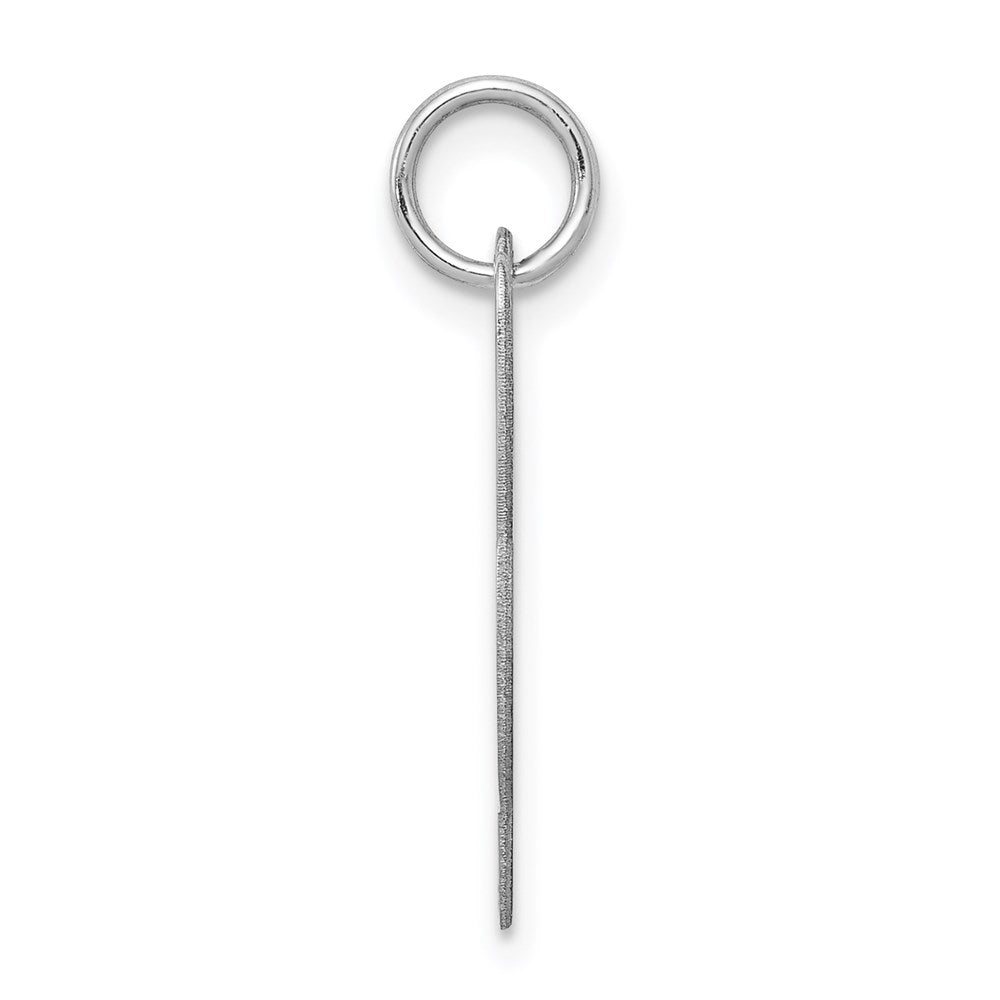 Alternate view of the Sterling Silver, Ella Collection Medium Fancy Script Initial L Pendant by The Black Bow Jewelry Co.