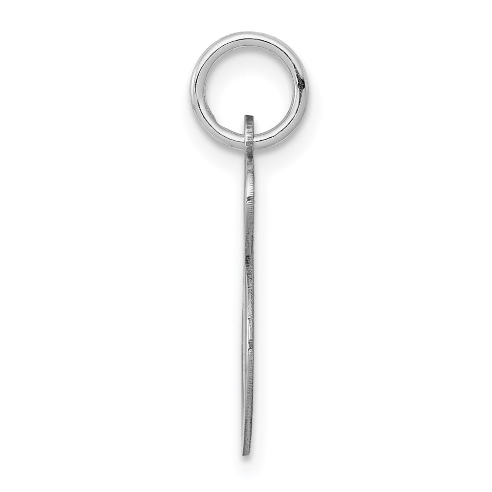 Alternate view of the Sterling Silver, Ella Collection Medium Fancy Script Initial S Pendant by The Black Bow Jewelry Co.