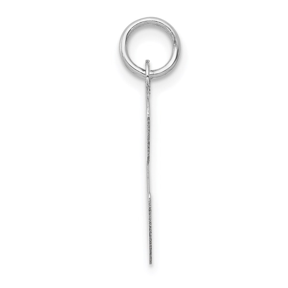 Alternate view of the 14k White Gold, Madison Collection LG Classic Script Initial C Pendant by The Black Bow Jewelry Co.