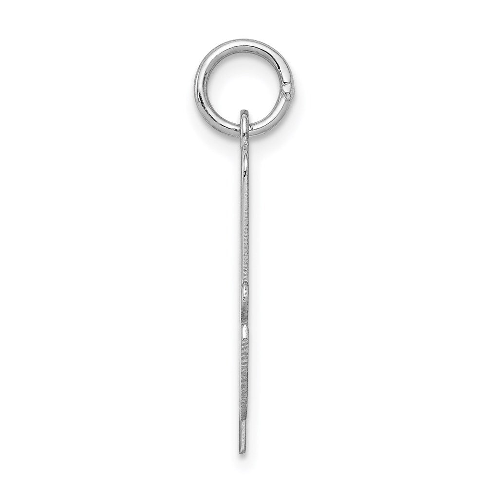 Alternate view of the Sterling Silver Madison Collection LG Classic Script Initial A Pendant by The Black Bow Jewelry Co.