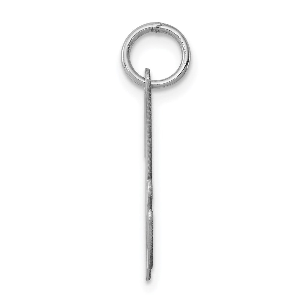 Alternate view of the Sterling Silver Madison Collection LG Classic Script Initial H Pendant by The Black Bow Jewelry Co.