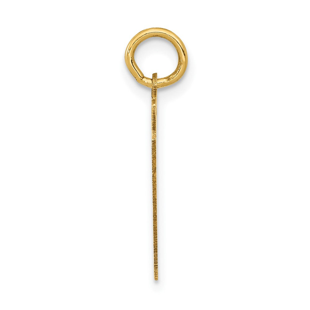 Alternate view of the 14k Yellow Gold, Athletic Collection, Small Polished Number 31 Pendant by The Black Bow Jewelry Co.
