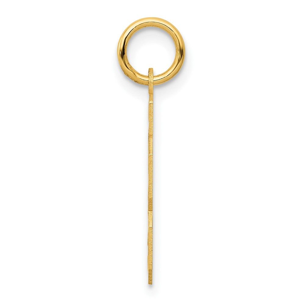 Alternate view of the 14k Yellow Gold, Jersey Collection, Small Number 23 Pendant by The Black Bow Jewelry Co.