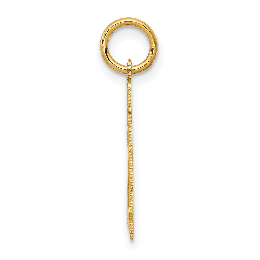 Alternate view of the 14k Yellow Gold, Jersey Collection, Small Number 24 Pendant by The Black Bow Jewelry Co.