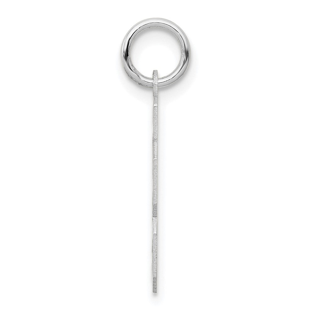 Alternate view of the 14k White Gold, Jersey Collection, Small Number 23 Pendant by The Black Bow Jewelry Co.