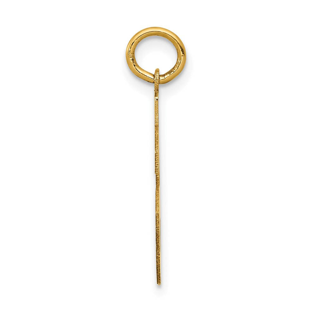 Alternate view of the 14k Yellow Gold, Jersey Collection, Medium Number 56 Pendant by The Black Bow Jewelry Co.