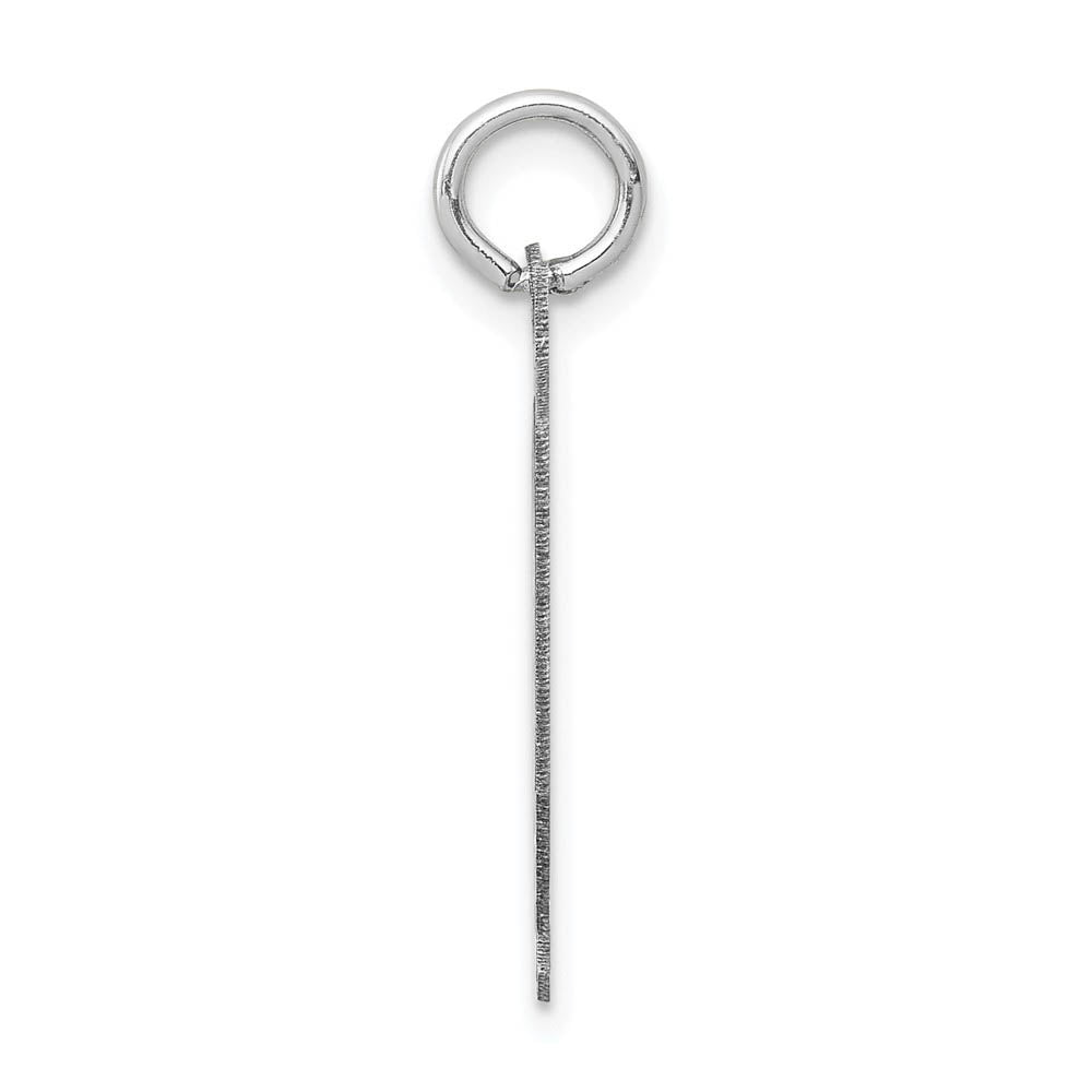 Alternate view of the 14k White Gold, Jersey Collection, Medium Number 40 Pendant by The Black Bow Jewelry Co.