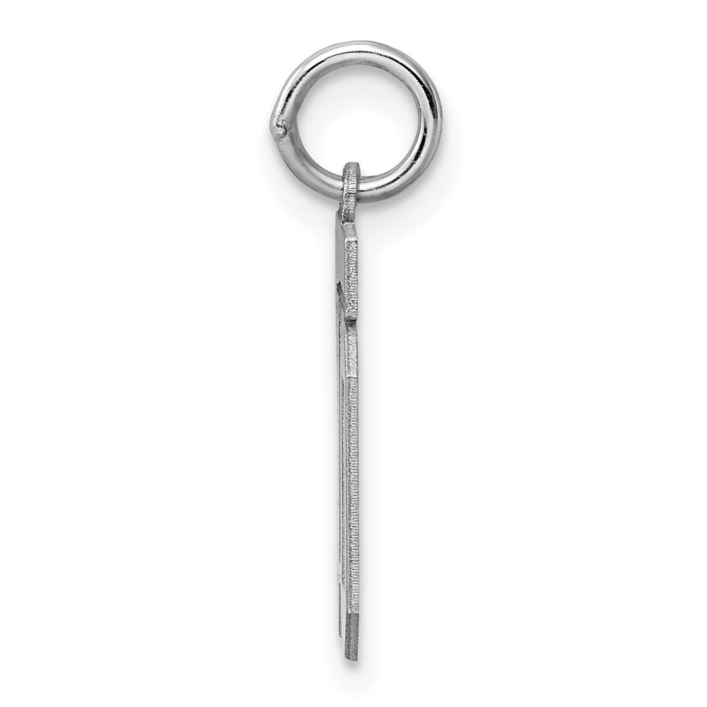 Alternate view of the Sterling Silver, Athletic Collection, Small Polished Number 10 Pendant by The Black Bow Jewelry Co.