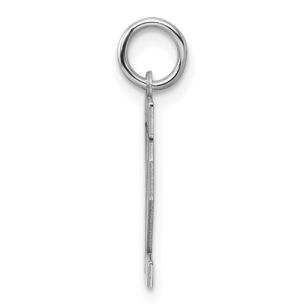 Alternate view of the Sterling Silver, Athletic Collection, Small Polished Number 12 Pendant by The Black Bow Jewelry Co.