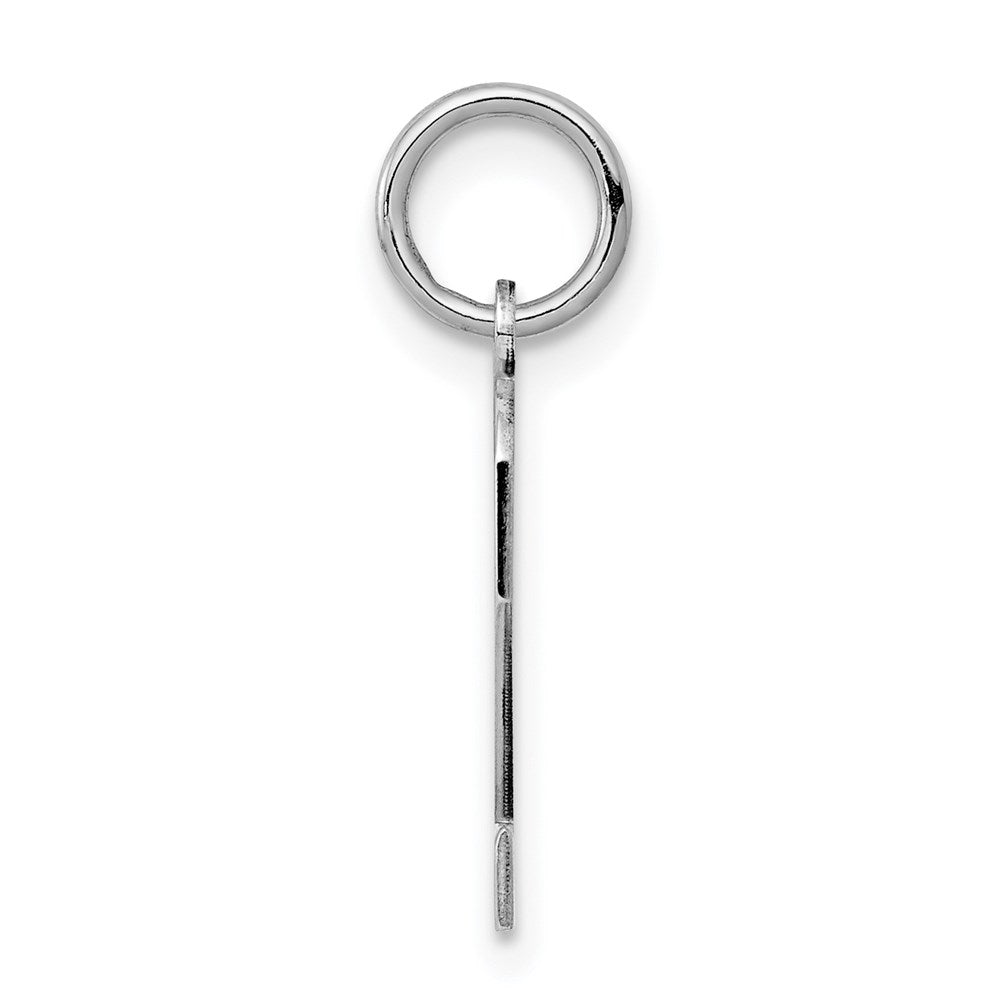 Alternate view of the Sterling Silver, Athletic Collection, Small Polished Number 2 Pendant by The Black Bow Jewelry Co.