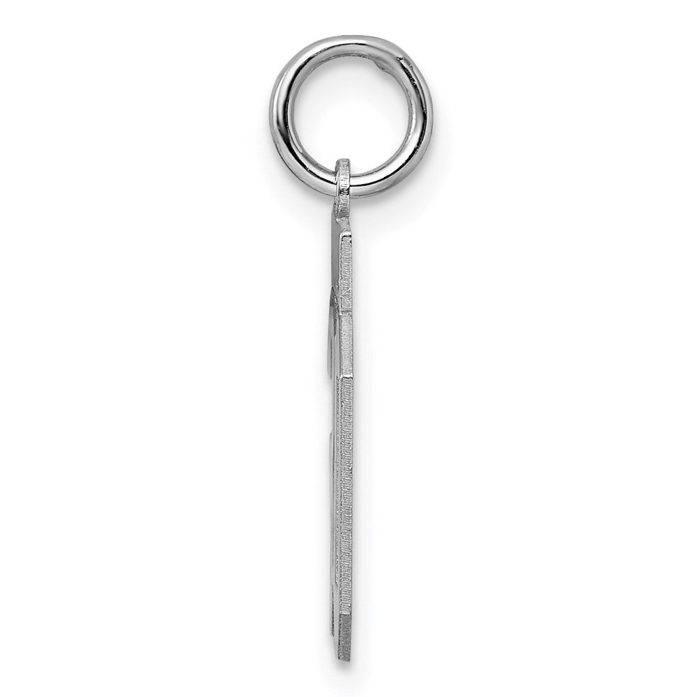 Alternate view of the Sterling Silver, Athletic Collection, Small Polished Number 30 Pendant by The Black Bow Jewelry Co.