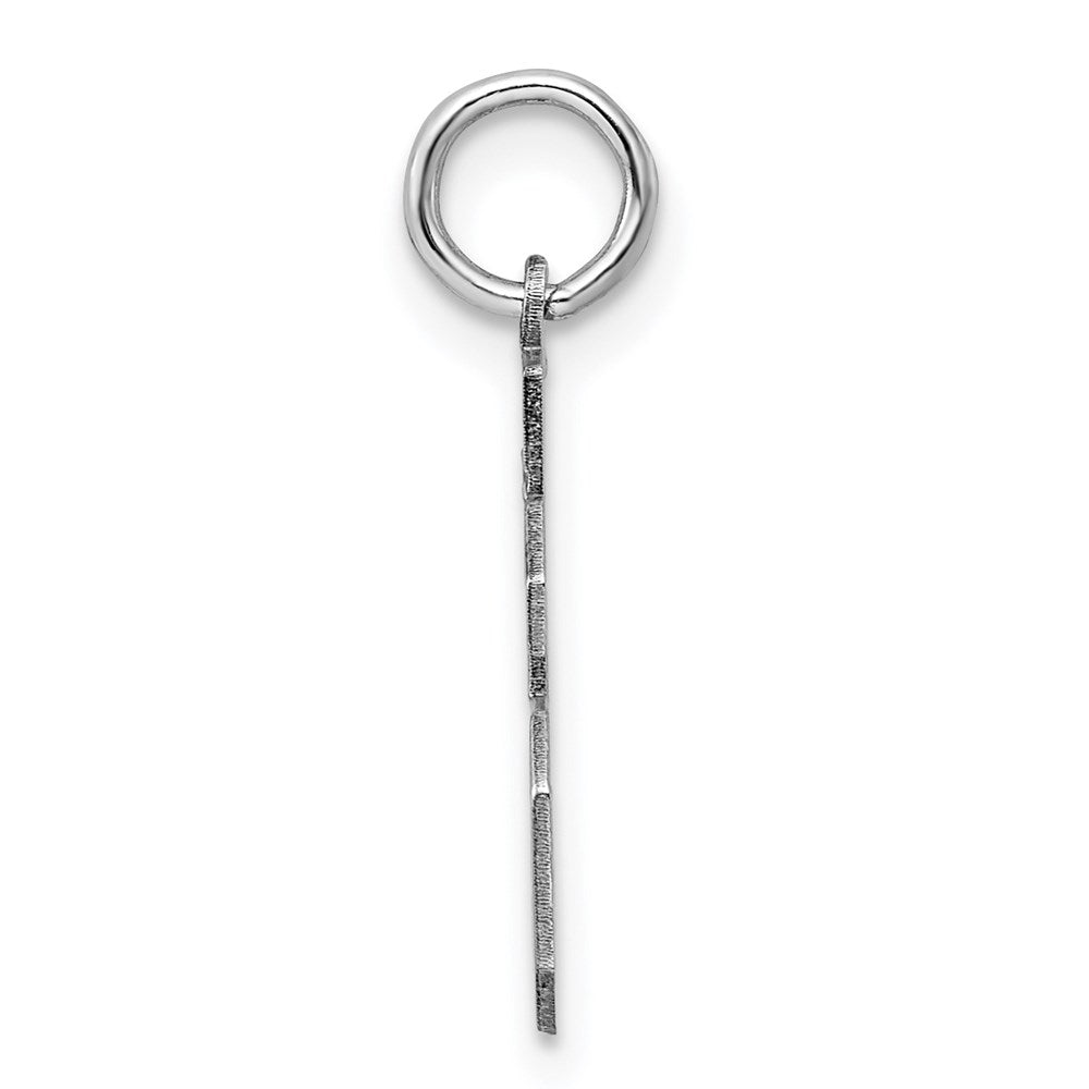 Alternate view of the Sterling Silver, Athletic Collection, Small Polished Number 36 Pendant by The Black Bow Jewelry Co.