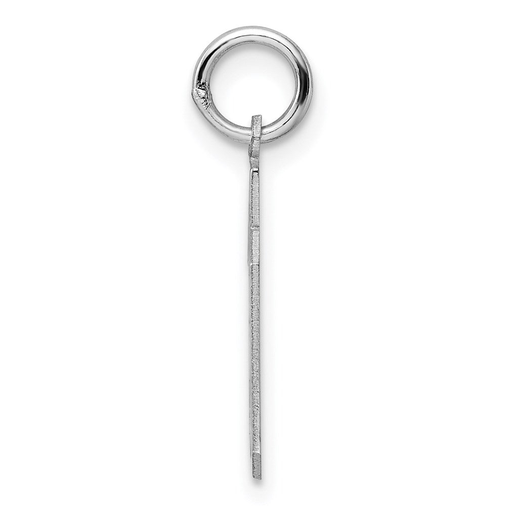 Alternate view of the Sterling Silver, Athletic Collection, Small Polished Number 39 Pendant by The Black Bow Jewelry Co.