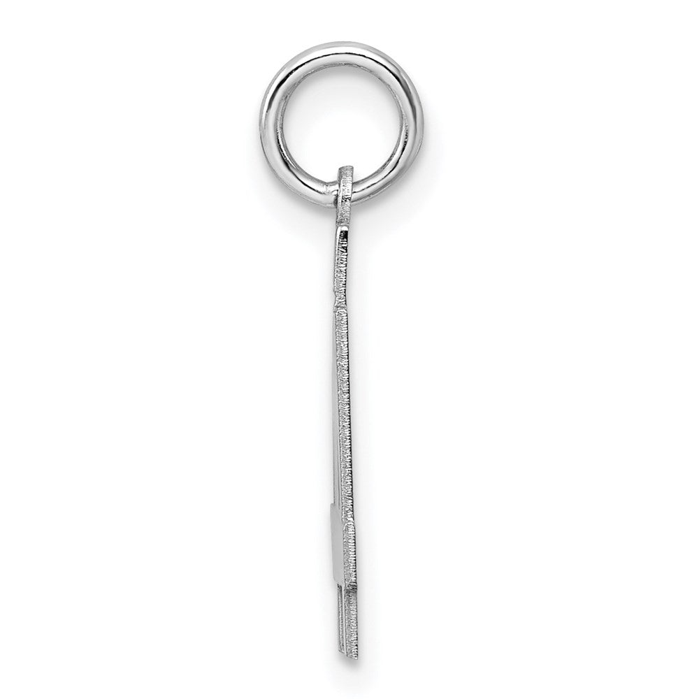 Alternate view of the Sterling Silver, Athletic Collection, Small Polished Number 44 Pendant by The Black Bow Jewelry Co.