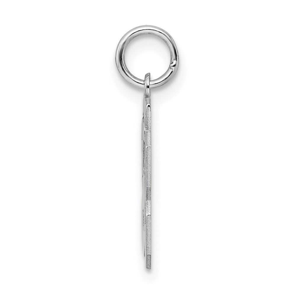 Alternate view of the Sterling Silver, Athletic Collection, Small Polished Number 53 Pendant by The Black Bow Jewelry Co.