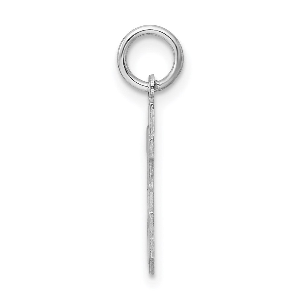 Alternate view of the Sterling Silver, Athletic Collection, Small Polished Number 55 Pendant by The Black Bow Jewelry Co.