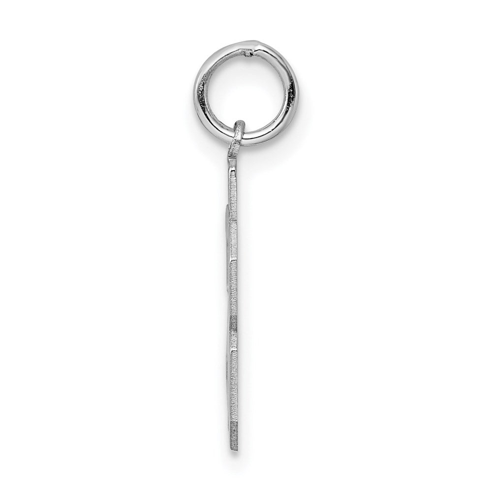 Alternate view of the Sterling Silver, Athletic Collection, Small Polished Number 58 Pendant by The Black Bow Jewelry Co.