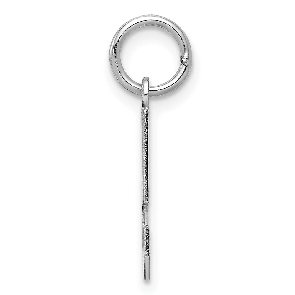 Alternate view of the Sterling Silver, Athletic Collection, Small Polished Number 5 Pendant by The Black Bow Jewelry Co.