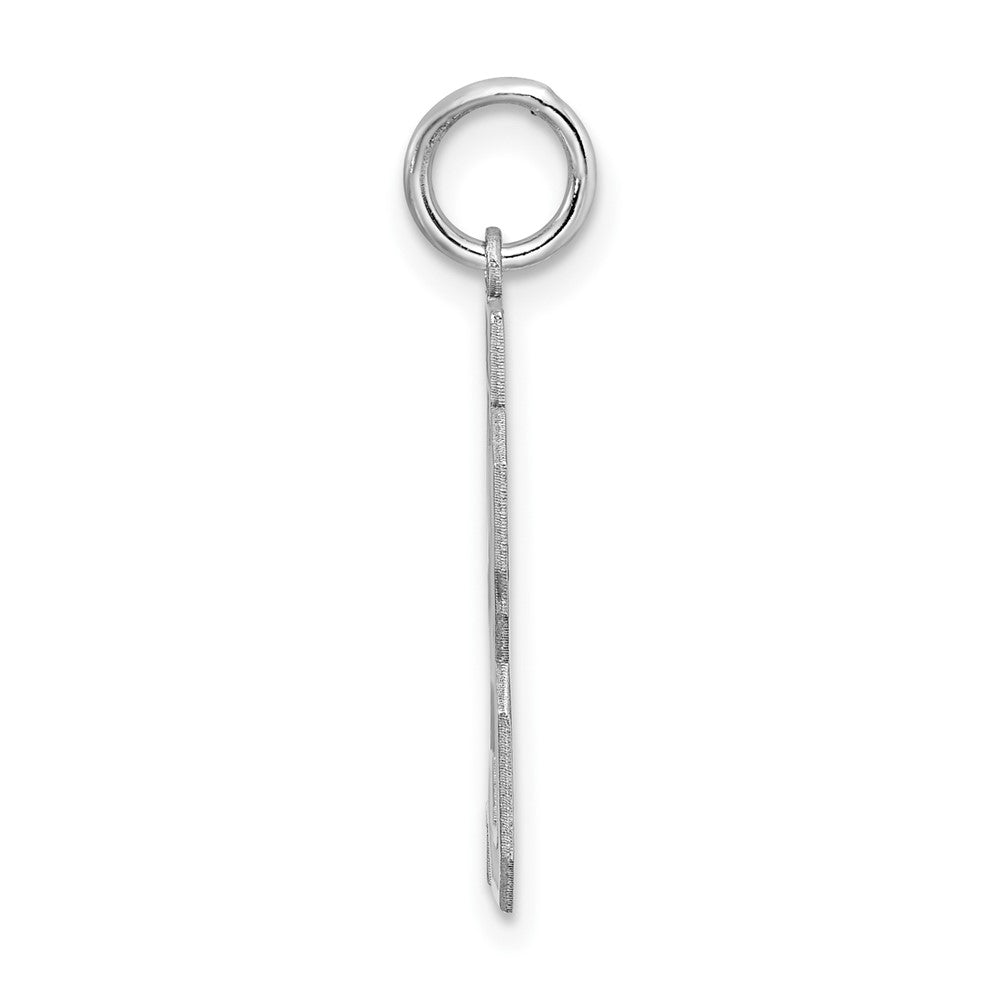 Alternate view of the Sterling Silver, Jersey Collection, Medium Number 23 Pendant by The Black Bow Jewelry Co.