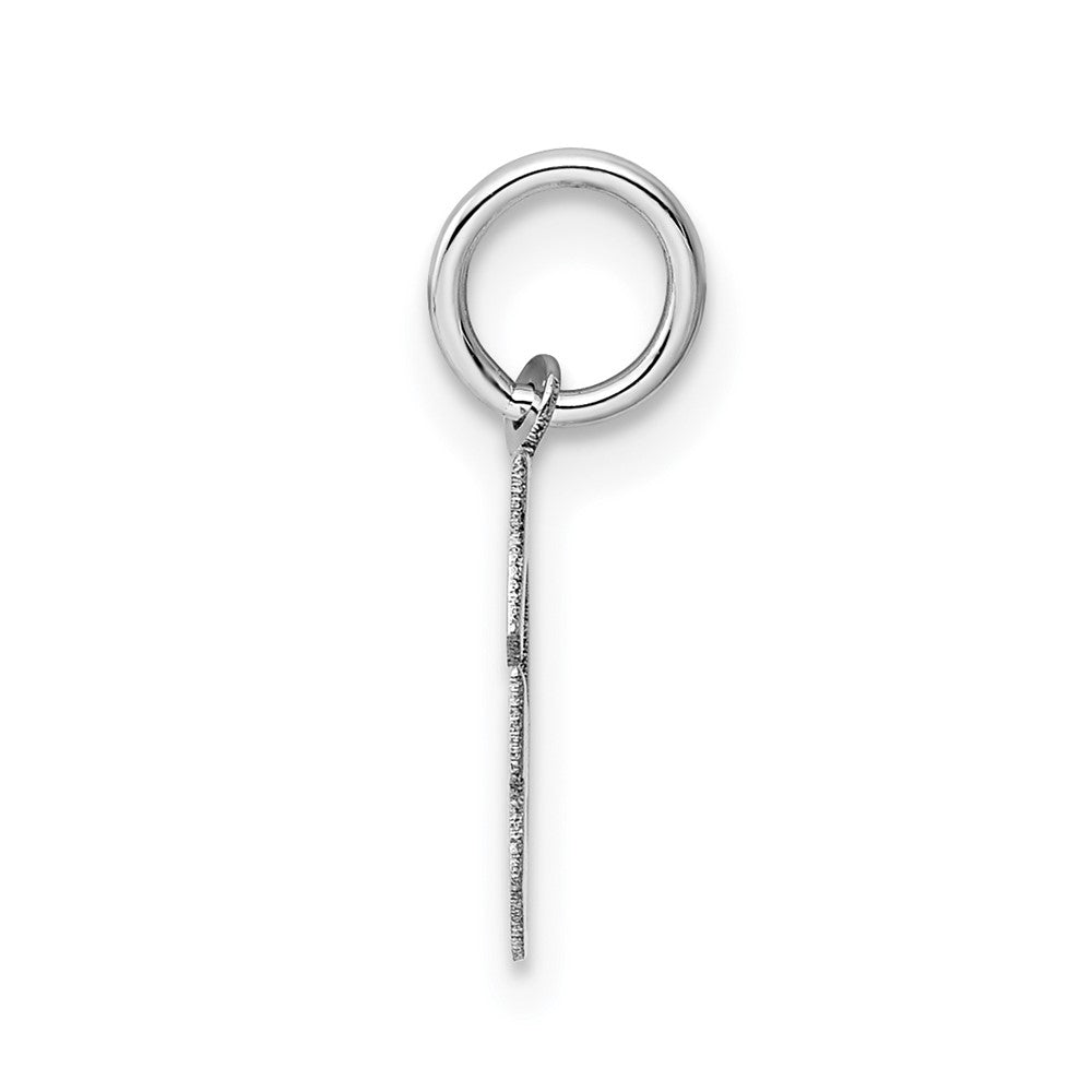 Alternate view of the 14k White Gold, Amanda Collection, Small Block Style Initial G Pendant by The Black Bow Jewelry Co.