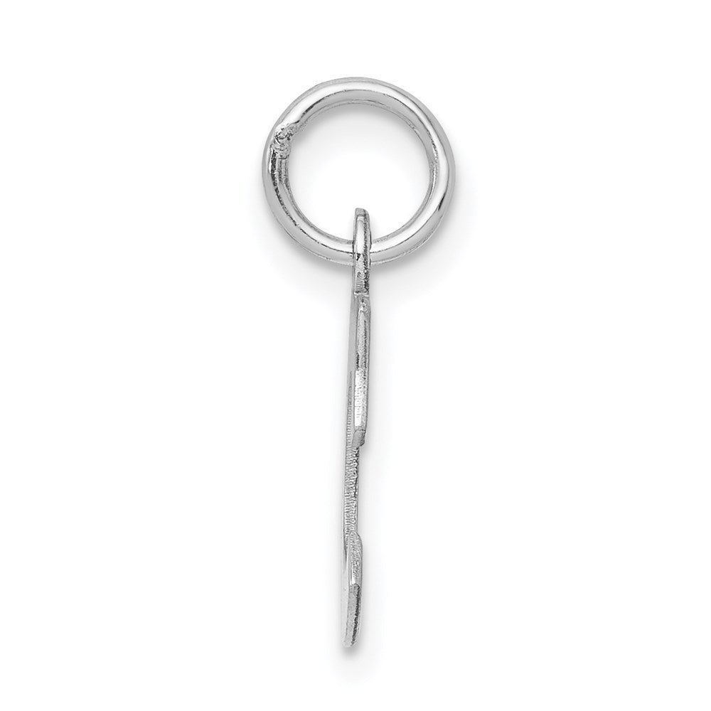 Alternate view of the Sterling Silver, Amanda Collection Small Block Style Initial C Pendant by The Black Bow Jewelry Co.