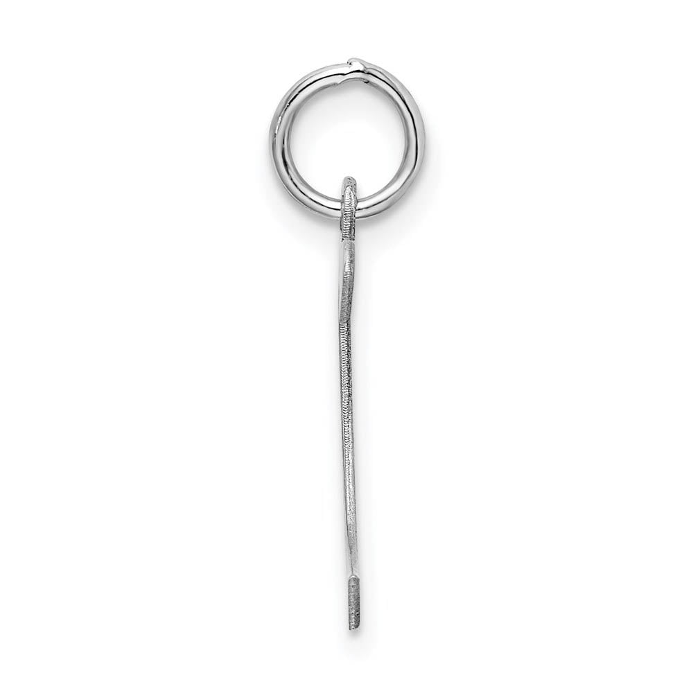 Alternate view of the Sterling Silver Karlie Collection Artisan Block Initial Charm Letter C by The Black Bow Jewelry Co.