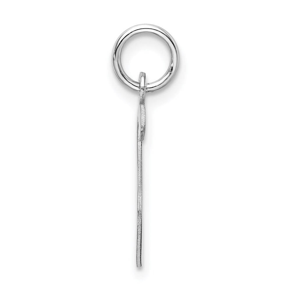 Alternate view of the Sterling Silver Karlie Collection Artisan Block Initial Charm Letter S by The Black Bow Jewelry Co.