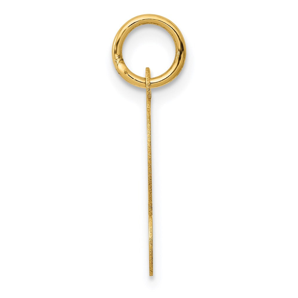Alternate view of the 14k Yellow Gold, Sophia Collection, Small Script Initial L Pendant by The Black Bow Jewelry Co.