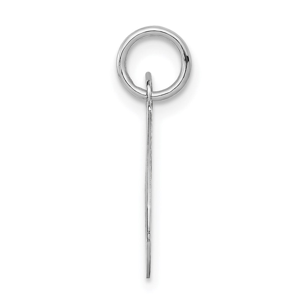 Alternate view of the 14k White Gold, Sophia Collection, Small Script Initial J Pendant by The Black Bow Jewelry Co.