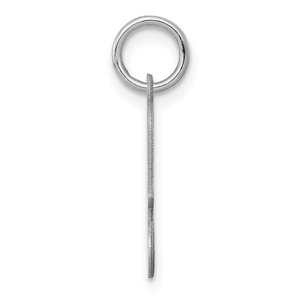 Alternate view of the Sterling Silver, Sophia Collection, Small Script Initial A Pendant by The Black Bow Jewelry Co.
