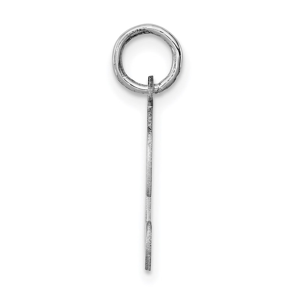 Alternate view of the Sterling Silver, Sophia Collection, Small Script Initial D Pendant by The Black Bow Jewelry Co.