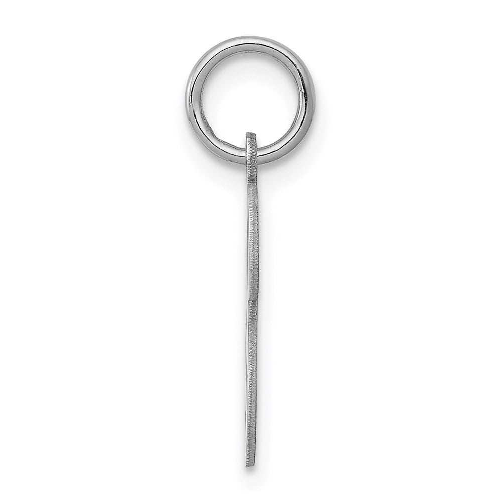 Alternate view of the Sterling Silver, Sophia Collection, Small Script Initial E Pendant by The Black Bow Jewelry Co.