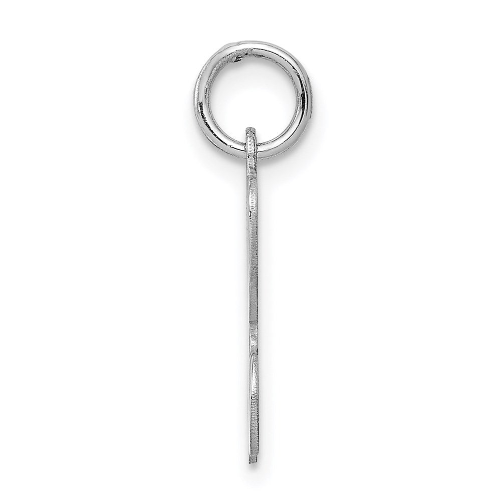 Alternate view of the Sterling Silver, Sophia Collection, Small Script Initial H Pendant by The Black Bow Jewelry Co.