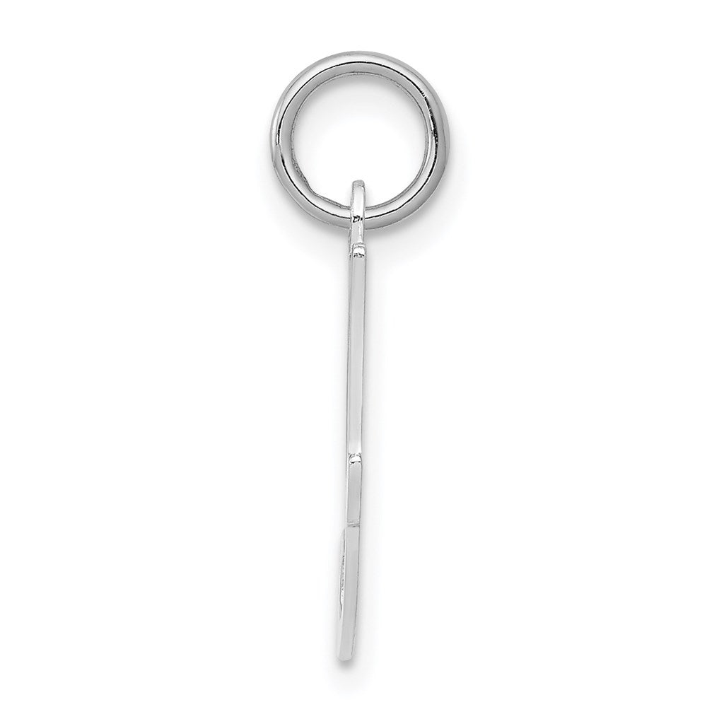 Alternate view of the Sterling Silver, Sophia Collection, Small Script Initial I Pendant by The Black Bow Jewelry Co.