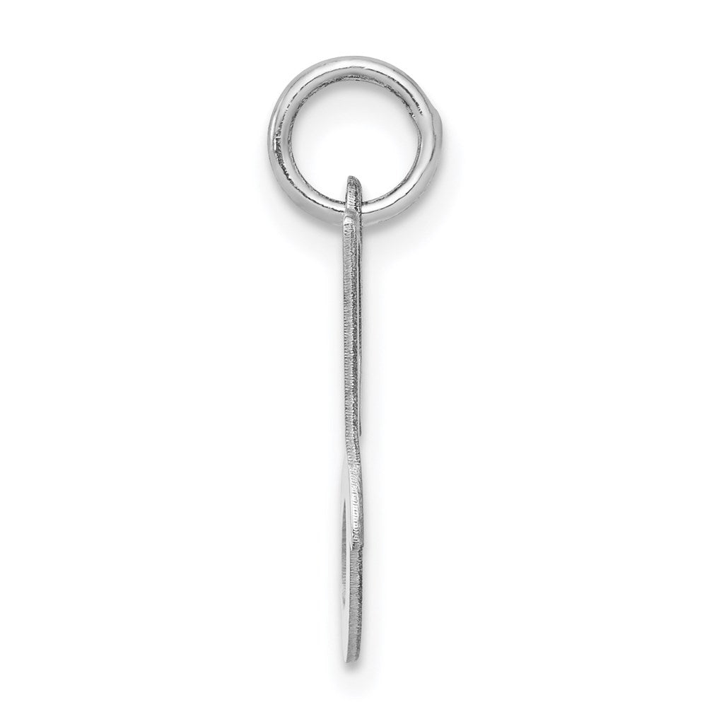 Alternate view of the Sterling Silver, Sophia Collection, Small Script Initial J Pendant by The Black Bow Jewelry Co.