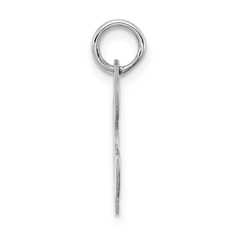 Alternate view of the Sterling Silver, Sophia Collection, Small Script Initial K Pendant by The Black Bow Jewelry Co.