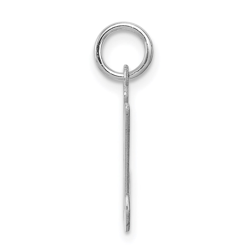 Alternate view of the Sterling Silver, Sophia Collection, Small Script Initial M Pendant by The Black Bow Jewelry Co.