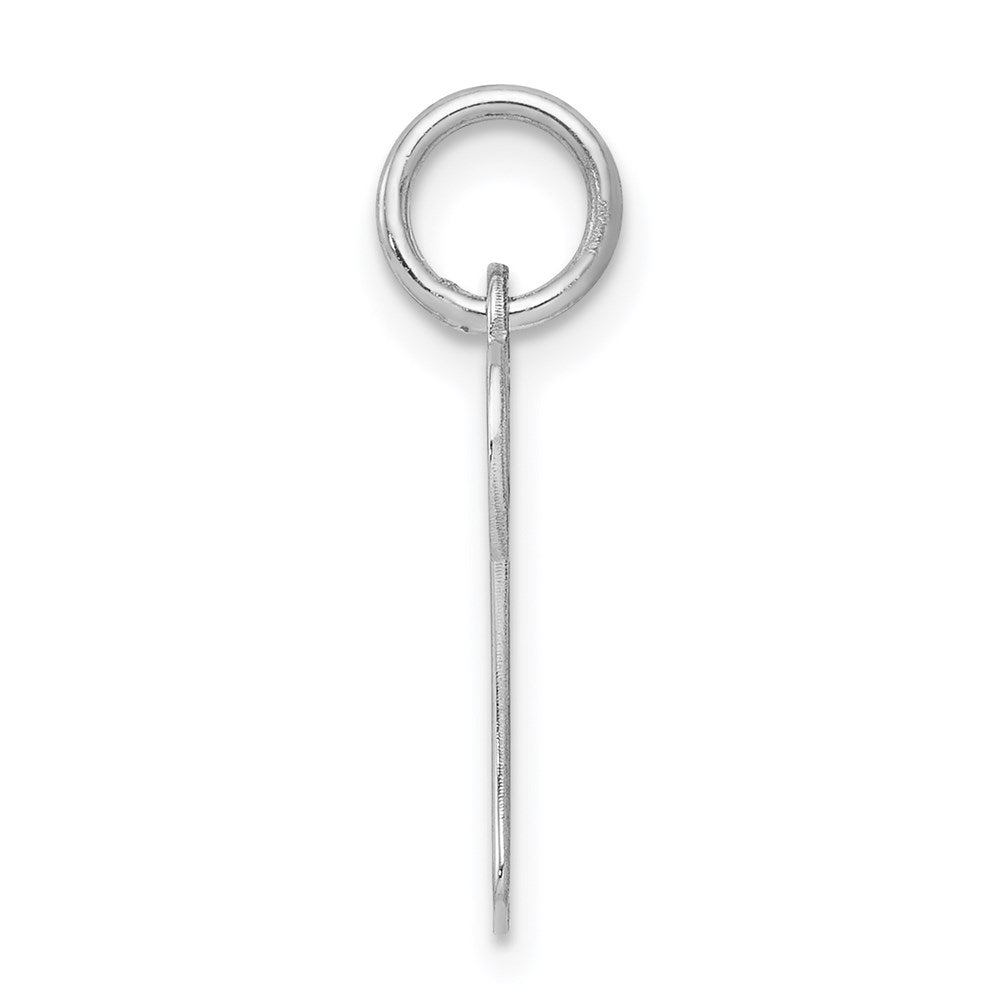 Alternate view of the Sterling Silver, Sophia Collection, Small Script Initial N Pendant by The Black Bow Jewelry Co.